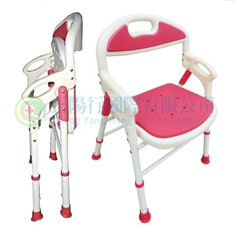 【B0802】洗澡椅 FZK-168（桃紅/綠色）