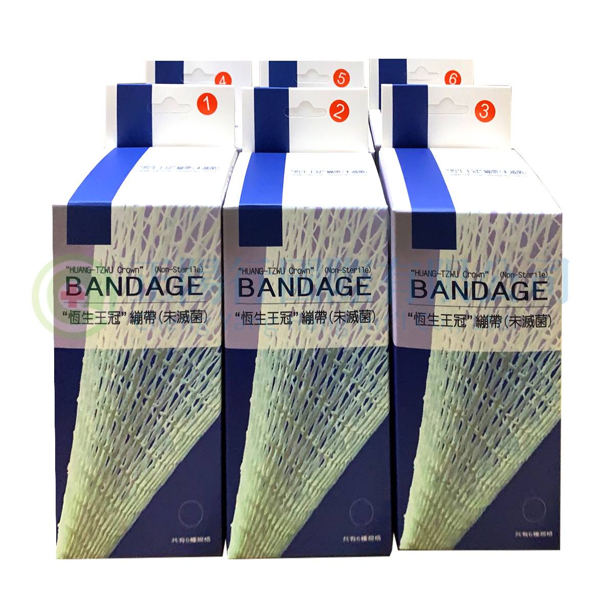 【E0677-E0682】恆生王冠繃帶(未滅菌) 1-6號