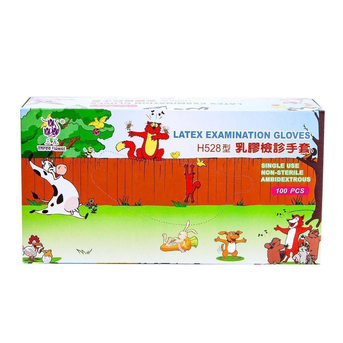 【C0307】品新三花乳膠手套 L